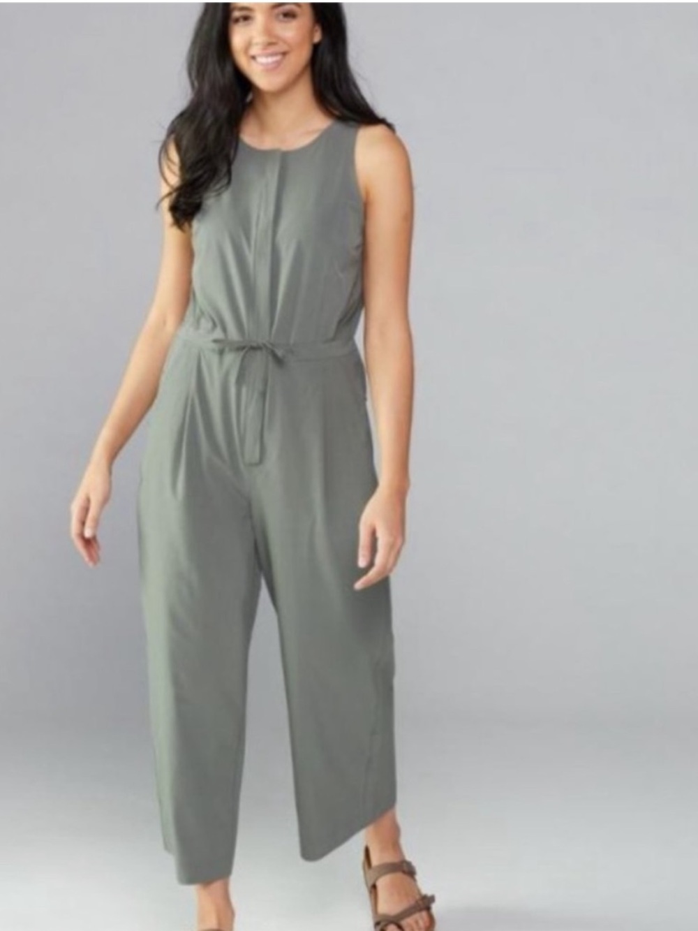 REI Cooperative Sun Up Utility Jumpsuit Sage Green Sz S